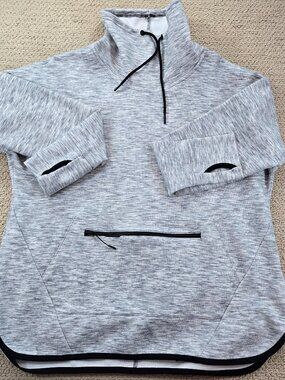 Sport-Tek Womens XXL Gray Pullover Sweatshirt w/Zipped Pockets